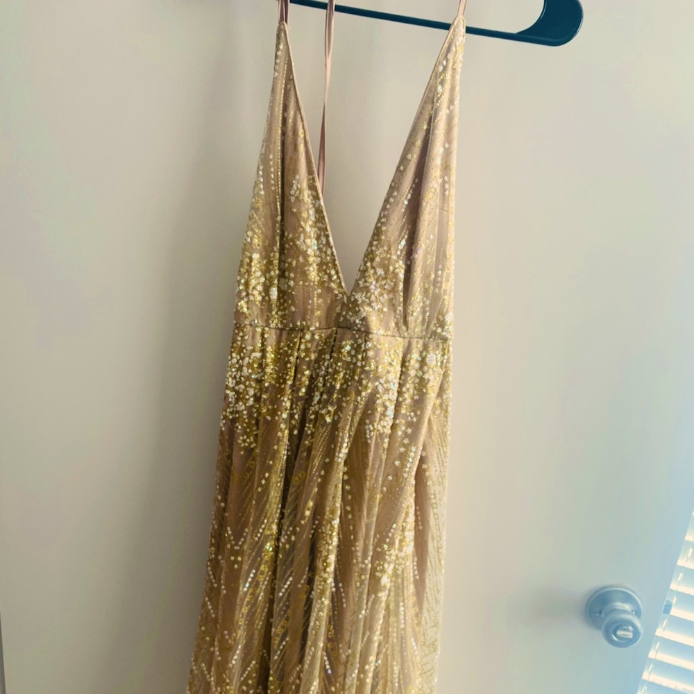 Gold sparkly gown